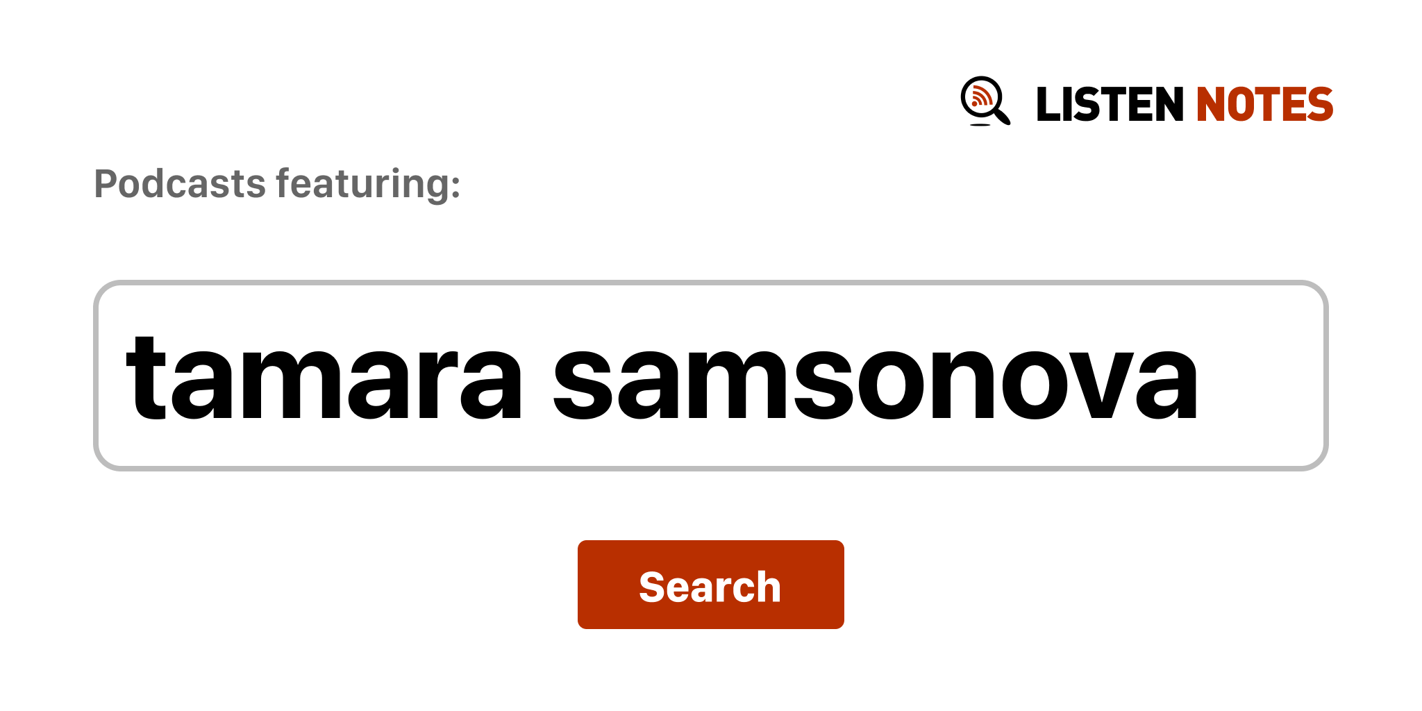 Tamara Samsonova - Top podcast episodes